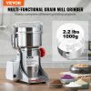 VEVOR 1000g Electric Grain Mill Grinder, High Speed 3750W Commercial Grinders, Stainless Steel Pulverizer Powder Machine, Swing Type