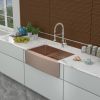 30 Rose Gold Farmhouse Sink - 30 Inch Kitchen Sink Stainless Steel 16 gauge Apron Front Kitchen Sink