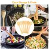 6Pcs Cooking Utensil Bamboo Wooden Spoons Spatula Kitchen Cooking Tools