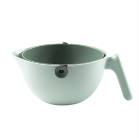 Rotating Colander   Separable Colander And Bowl Set (Color: green)