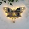 1pc Crystal Display Shelf - Wall Mounted Decorative Shelf for Moon Moth Butterfly Lamp - Perfect for Halloween, Thanksgiving, Christmas