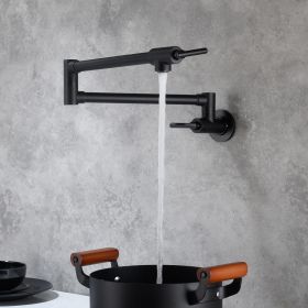 Pot Filler Faucet Wall Mount (Color: as Pic)