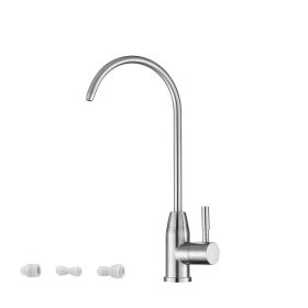 Lead-Free Drinking Water Faucet,Brushed Nickel Finish (Color: as Pic)