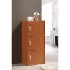 3-Shelf, 3-Door Multi-purpose Cabinet, Multiple Colors